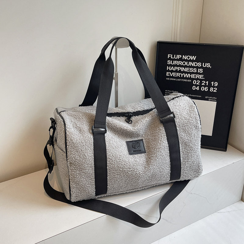 Cozy Fleece-Lined Travel Duffle Bag Kalsten