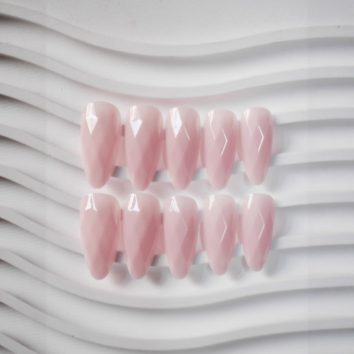 Premium Glossy Diamond-Shaped Press-On Nails Kalsten