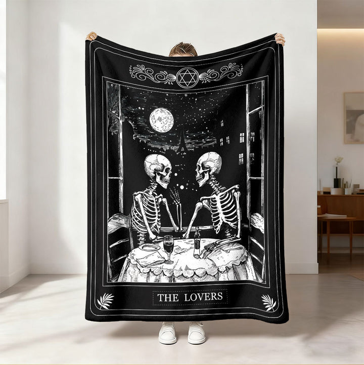 Cozy Dog-Themed Fleece Throw Blanket