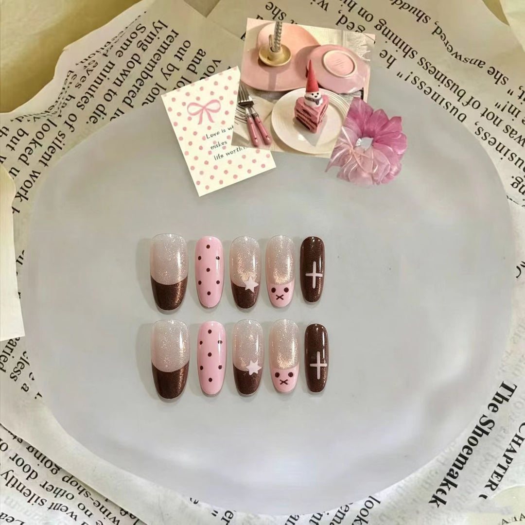 Creative Press-On Nail Set Kalsten