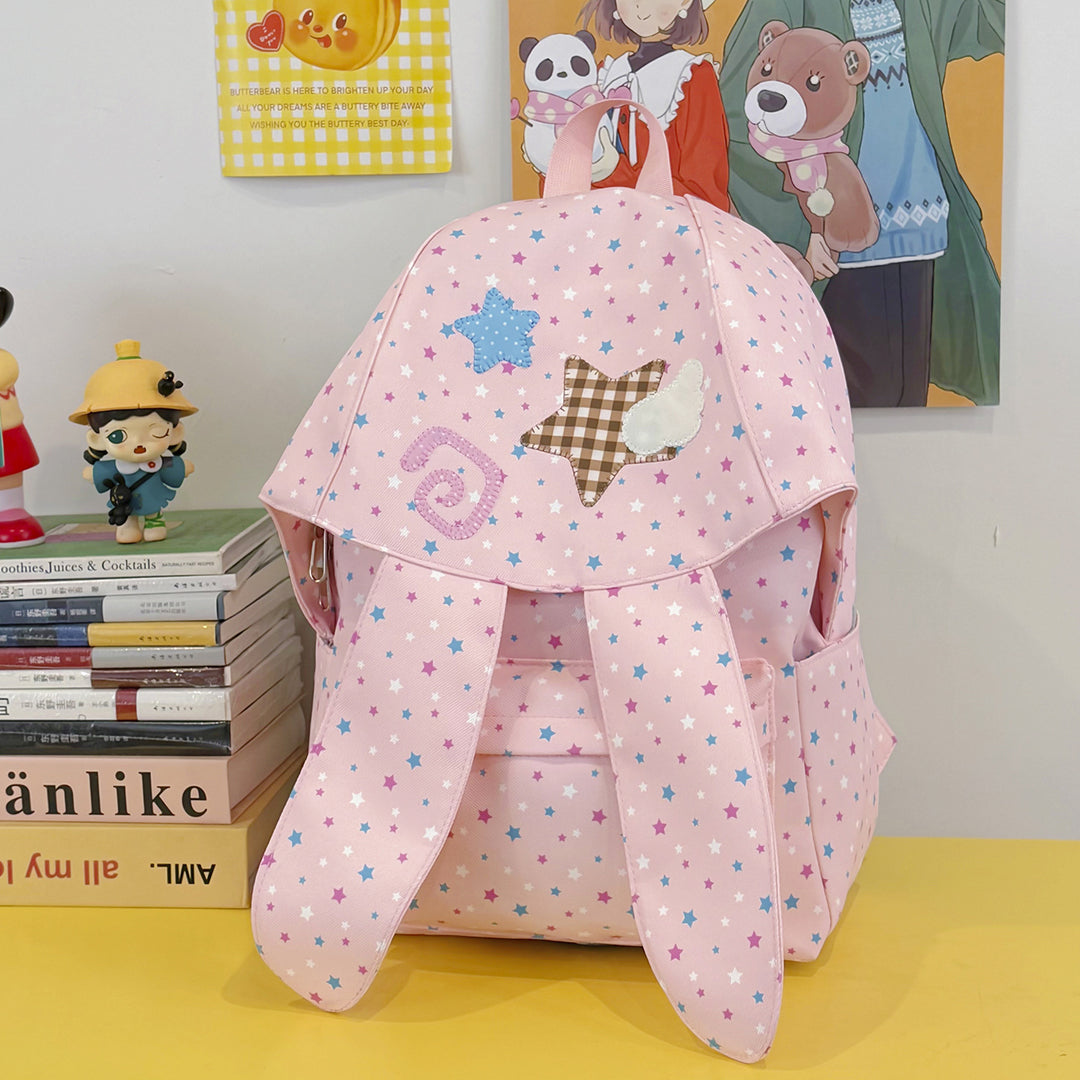 Cute Bunny Ear Patterned Backpack