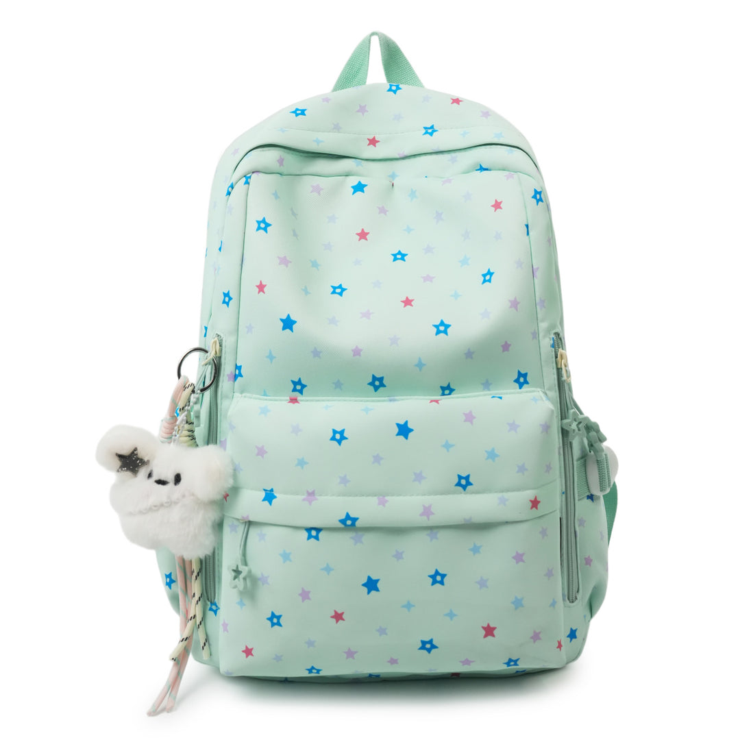 Backpack with Playful Star Pattern and Practical Storage Compartment Kalsten