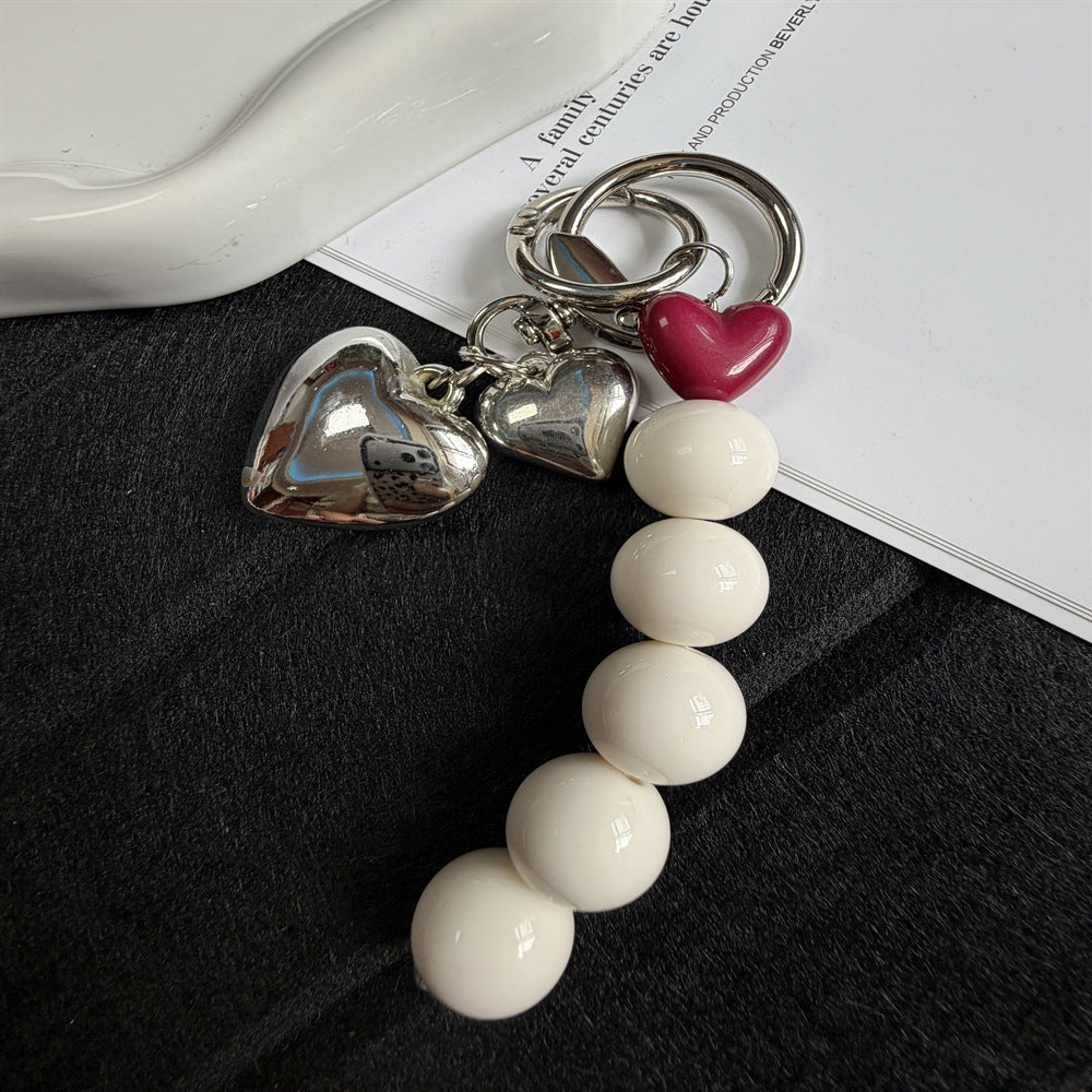 Decorative Heart-Themed Keychain Kalsten