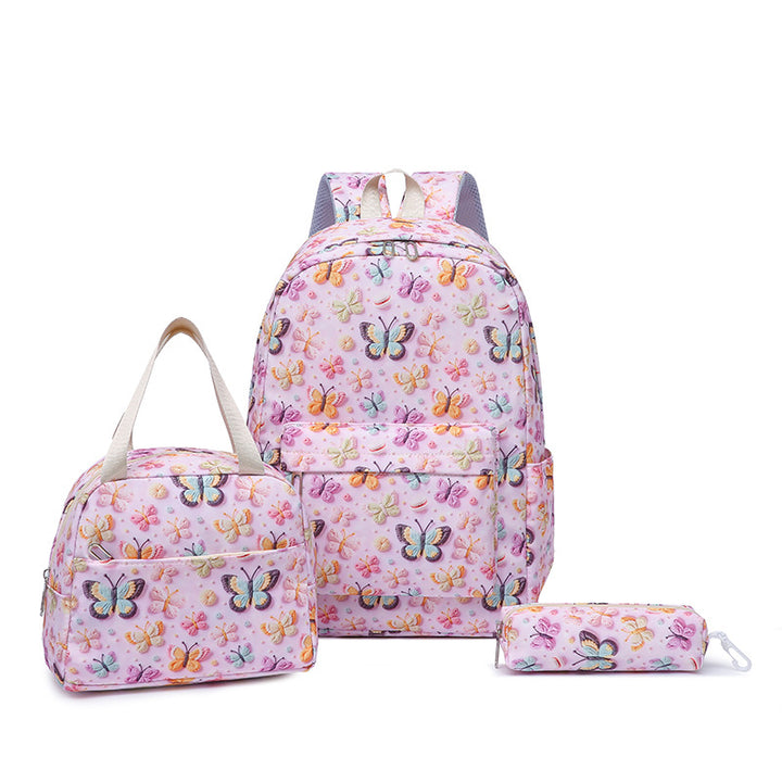 Set consisting of backpack, lunch bag and pencil case Kalsten