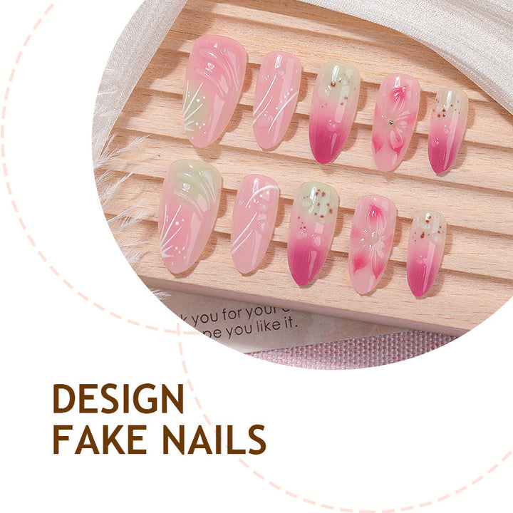 Artistic nail set in floral design Kalsten