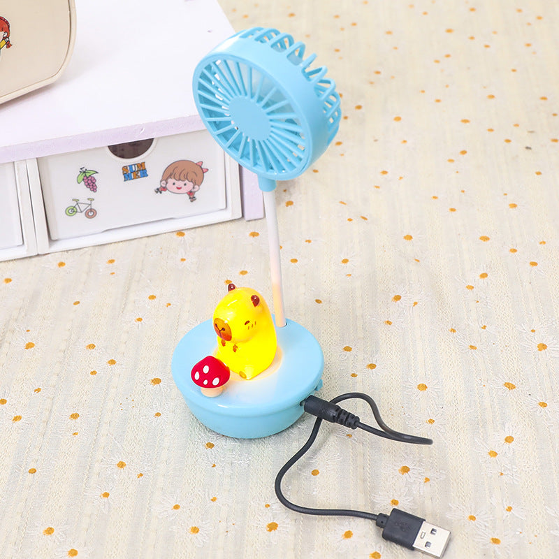 Ladies Portable Mini Fan with LED Function and Animal Design Kalsten