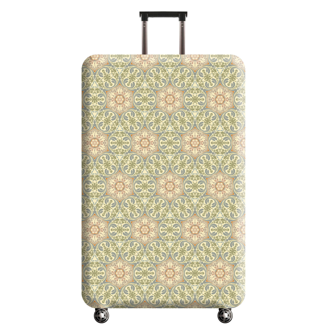 Women's Hard Shell Suitcase with Artistic Floral Pattern Kalsten