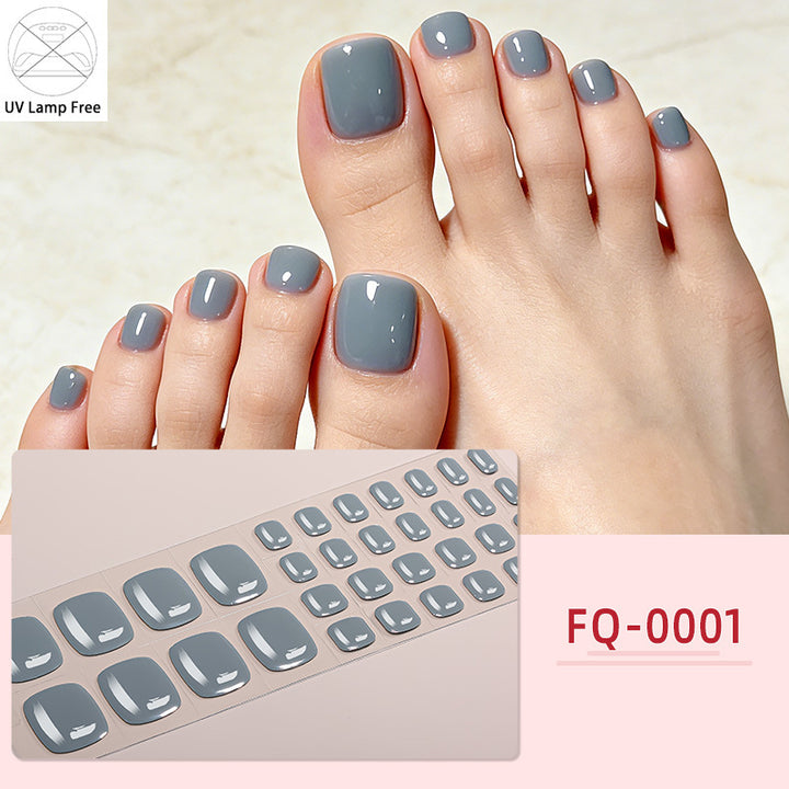 UV-Free Glossy Press-On Nail Wraps