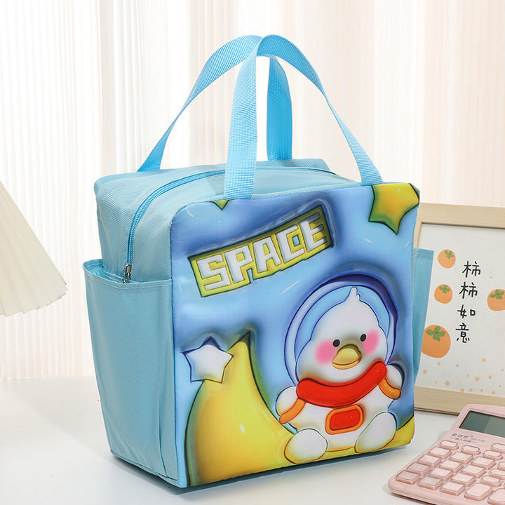 Playful Space-Themed Lunch Cooler Bag