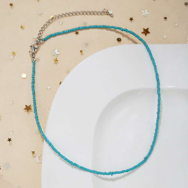 Handcrafted Beaded Choker Necklace Kalsten