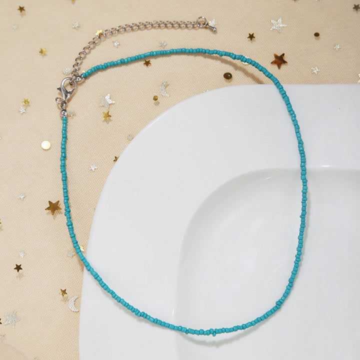 Handcrafted Beaded Choker Necklace Kalsten