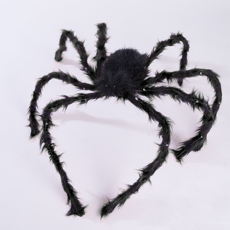 Halloween Headband with Plush Spider