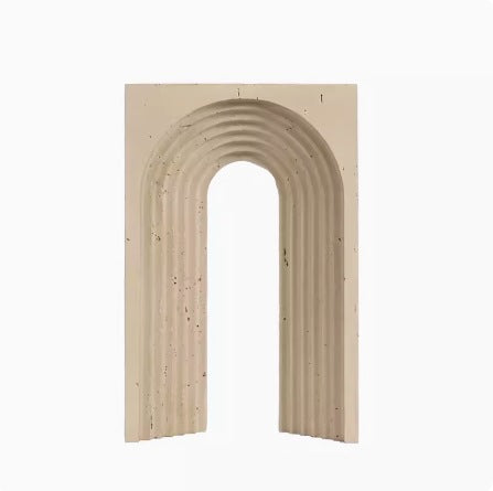 Abstract Concrete Rainbow Sculpture