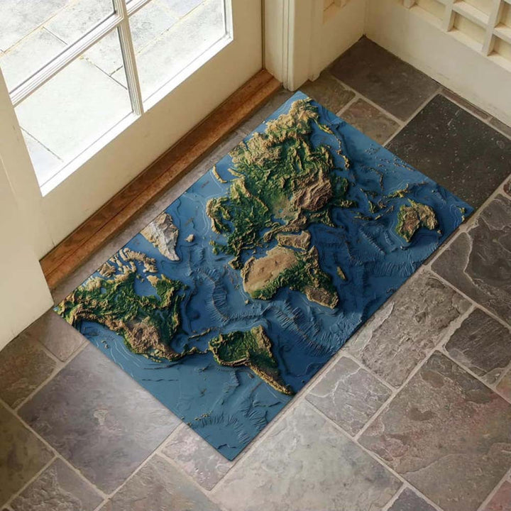 3D Geographical Design Floor Mat Kalsten