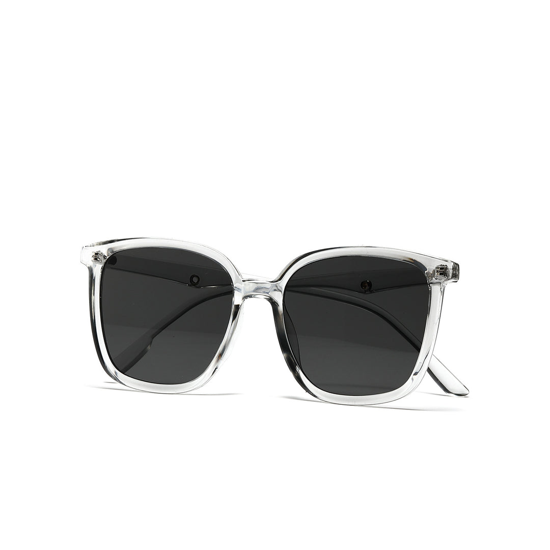 Women's stylish square sunglasses with clear frame and polarized lenses Kalsten