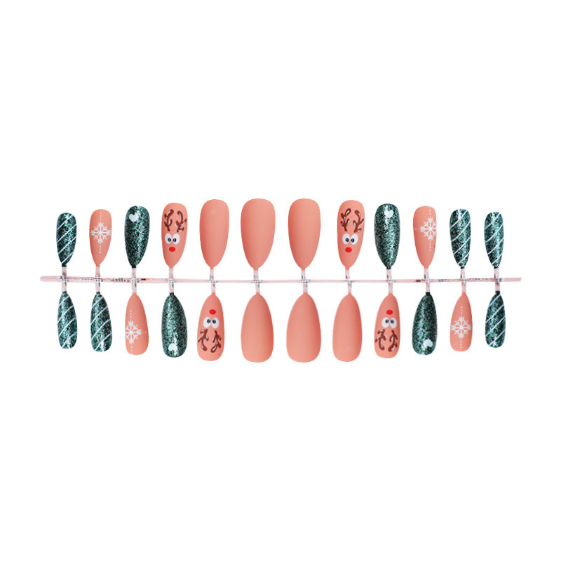 Festive Holiday-Themed Press-On Nails Kalsten