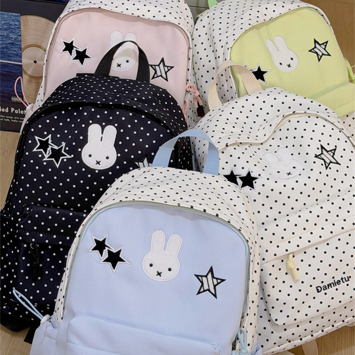 Cute Bunny-Embellished Backpack Kalsten