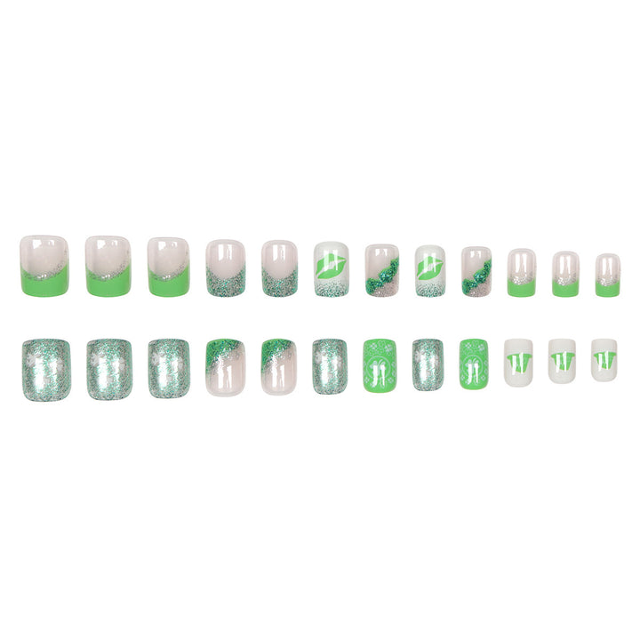 Festive Glittery Nail Art Press-On Set Kalsten