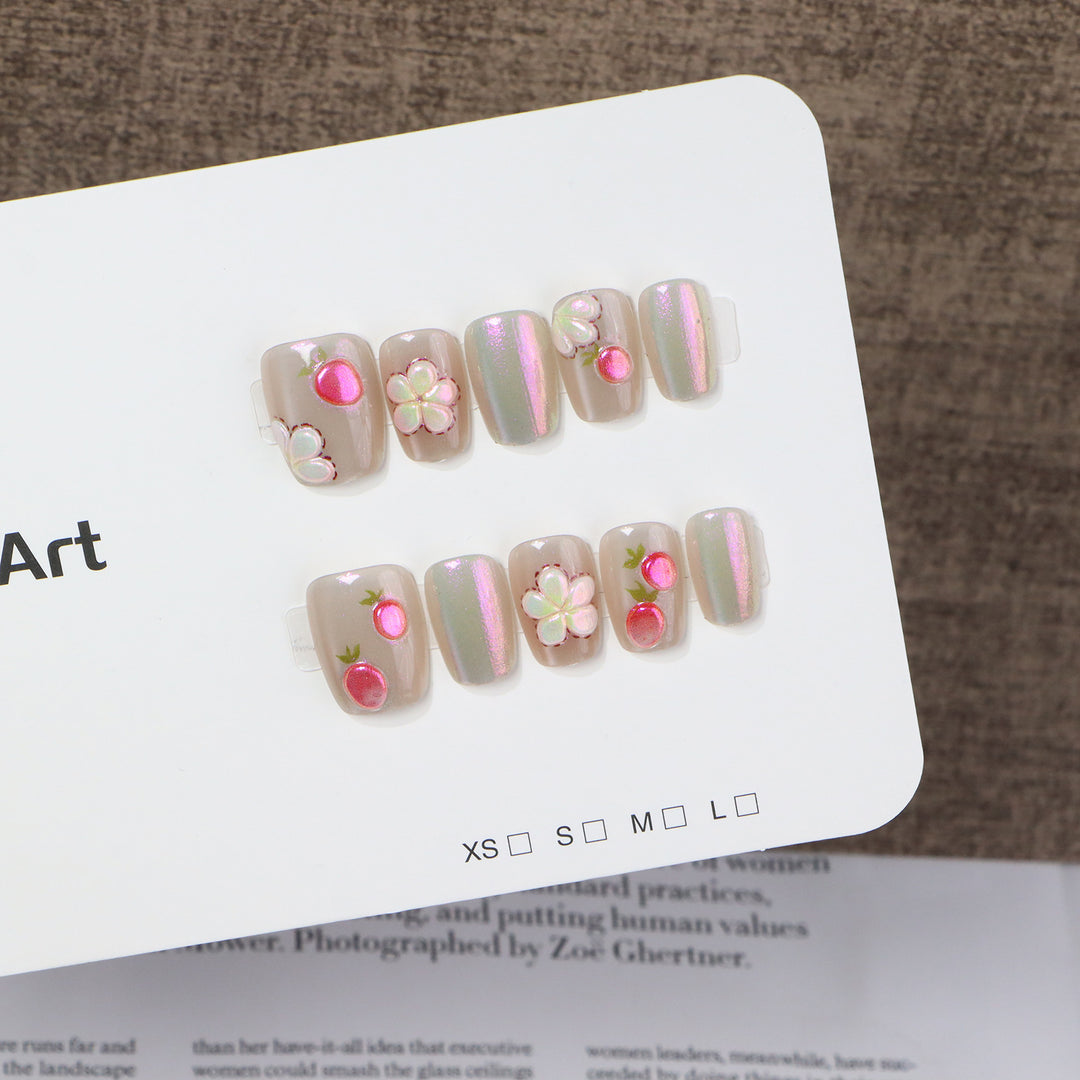 Artfully Embellished Press-On Nail Set Kalsten