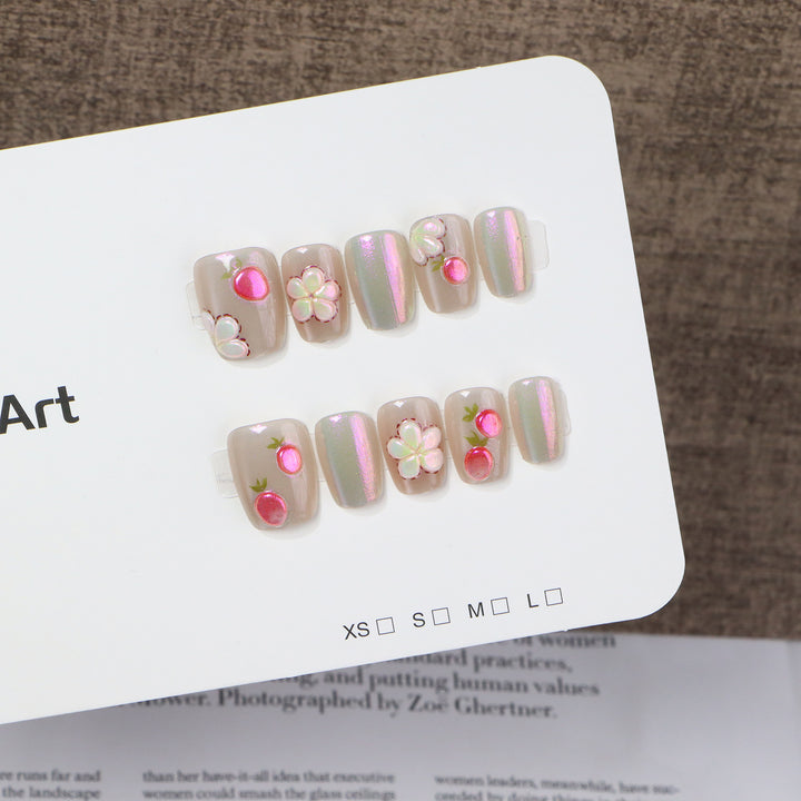 Artfully Embellished Press-On Nail Set Kalsten