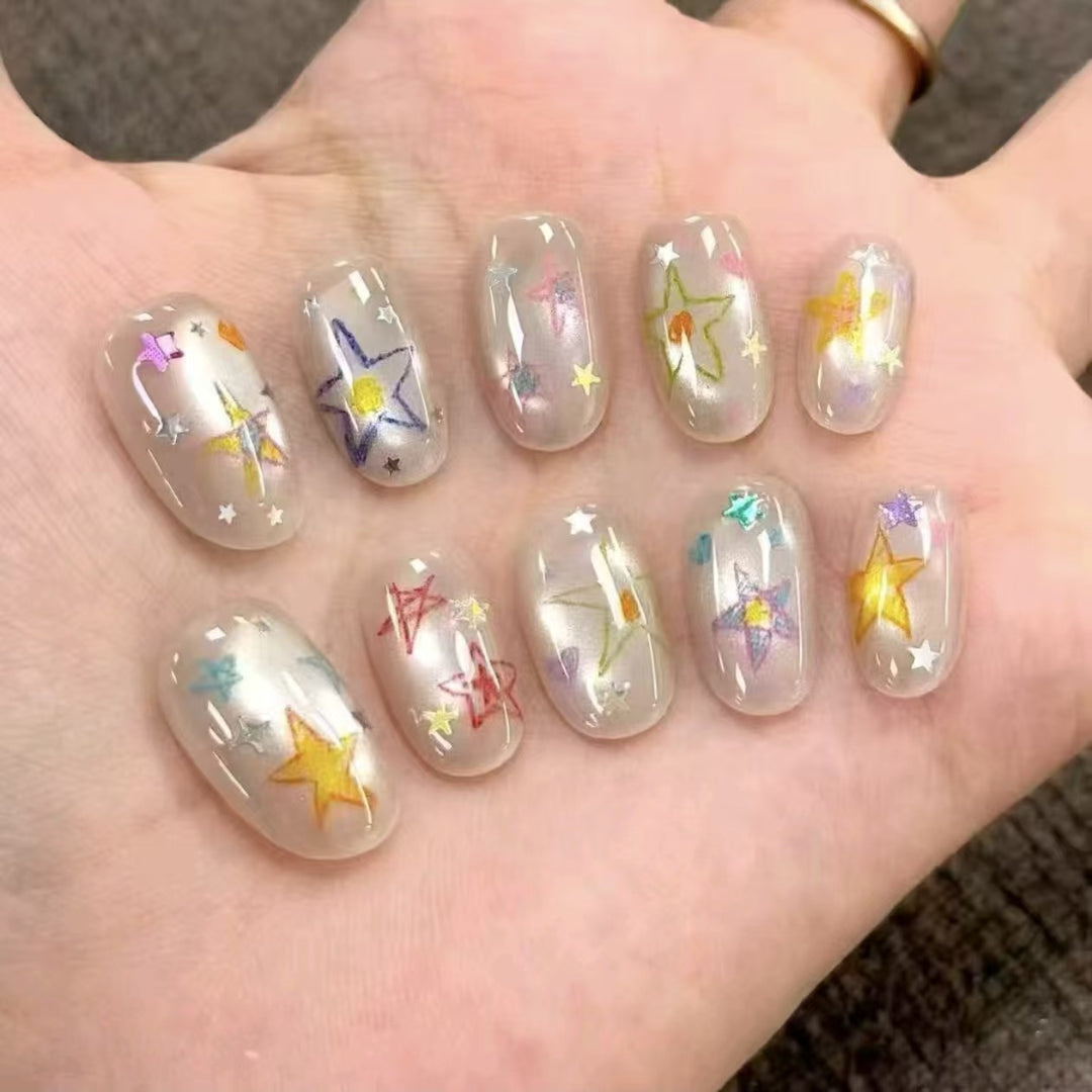 Stylish Press-On Nail Wraps Kalsten