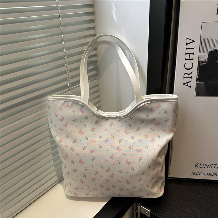 Floral Print Shopping Tote Bag Kalsten