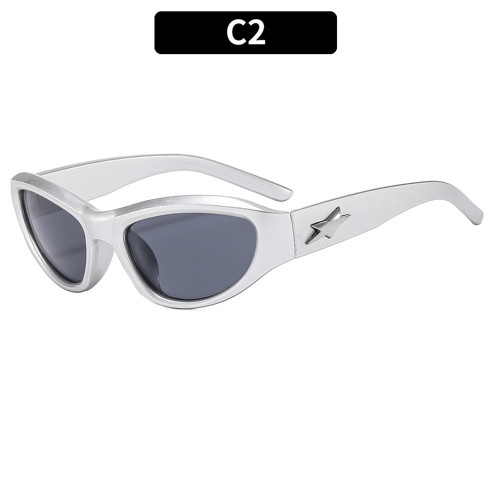 Stylish Angular Cat-Eye Sunglasses