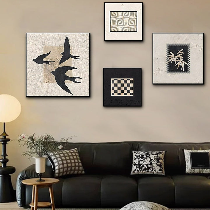 Abstract Bird Wall Art