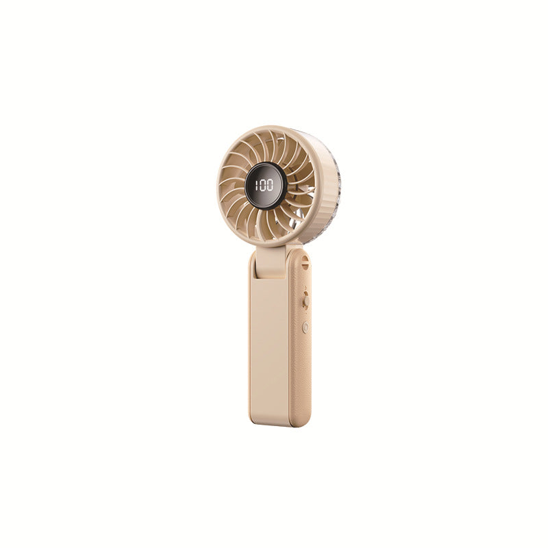 Ladies Portable Mini Hand Fan with Digital Display Kalsten