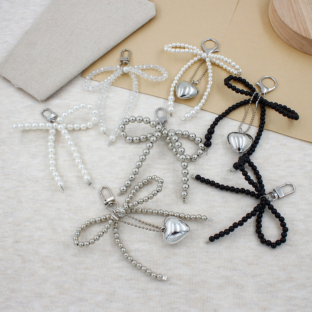Elegant Pearl Bow Keychain Kalsten