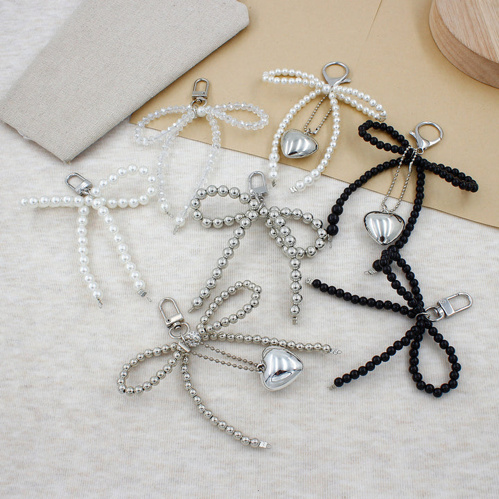 Elegant Pearl Bow Keychain Kalsten