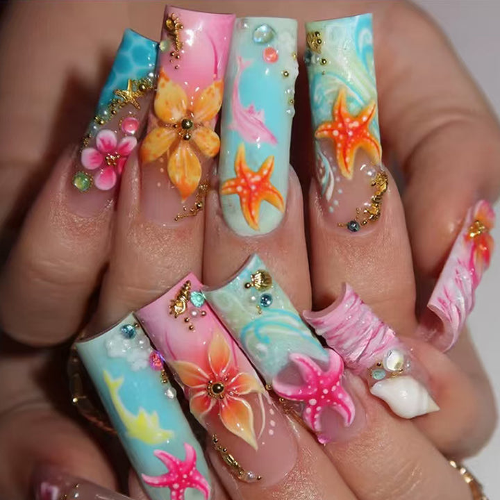 Nail set with maritime motifs Kalsten