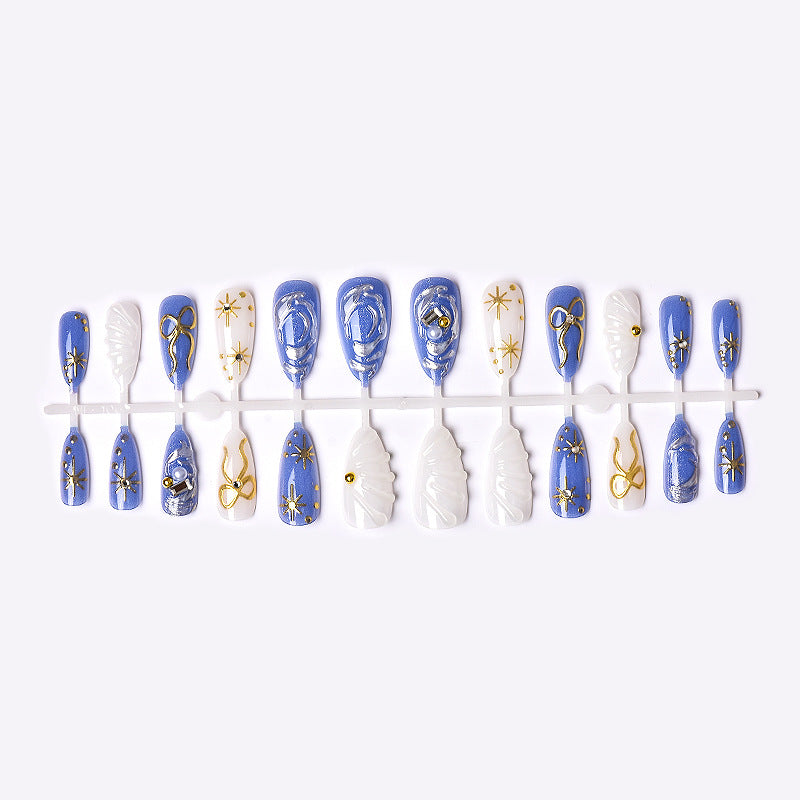 Luxurious Decorative Press-On Nail Set