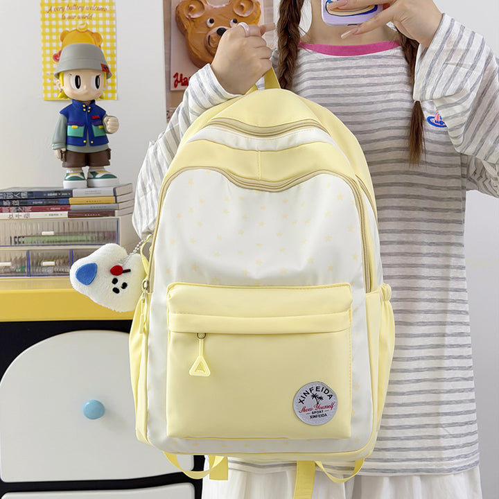 Fun and Functional Star-Patterned Backpack