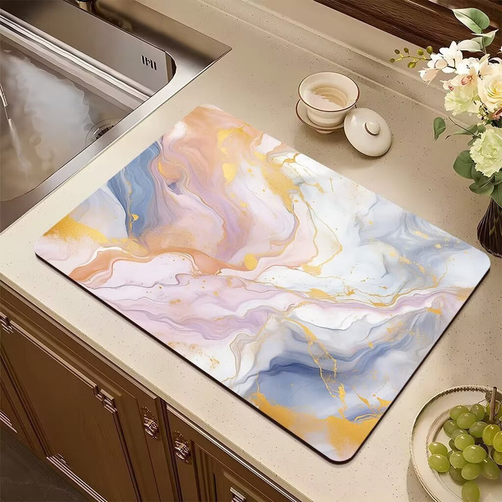 Abstract Non-Slip Kitchen Mat Kalsten
