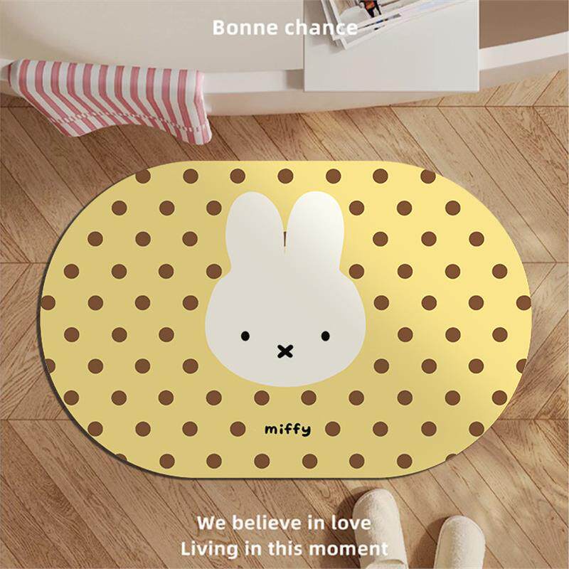Playful Cartoon-Themed Bath Mat