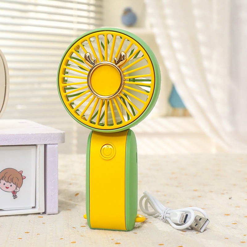 Women Portable Hand Fan with USB Connection and Flexible Tilt Kalsten