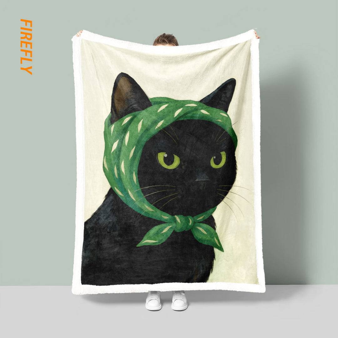Fun Cartoon Cat Blanket