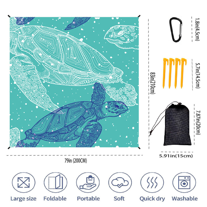 Extra-Large Portable Beach Mat Kalsten