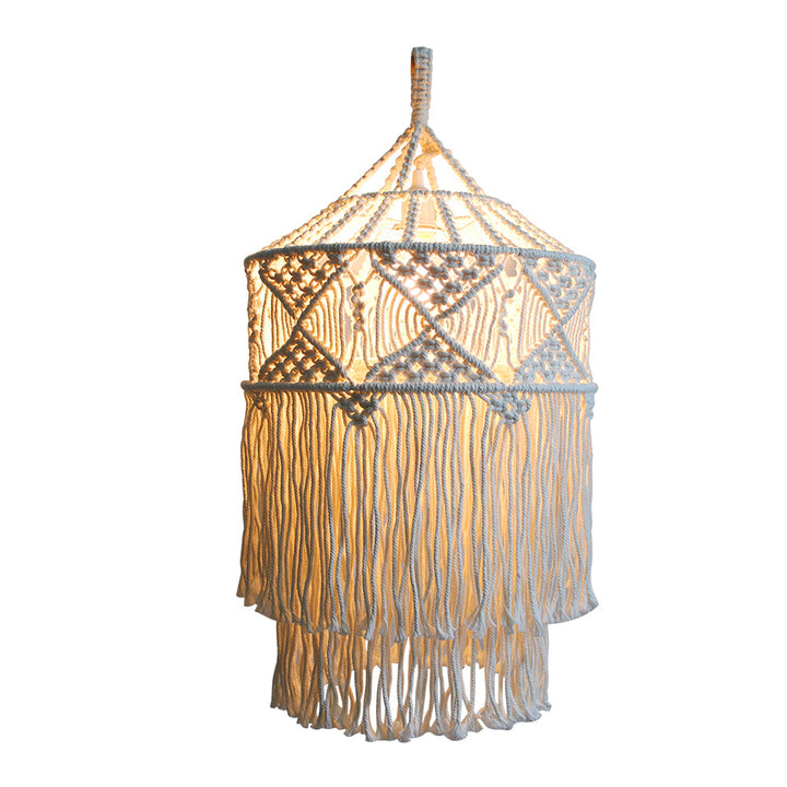 Modern Macramé Pendant Lamp