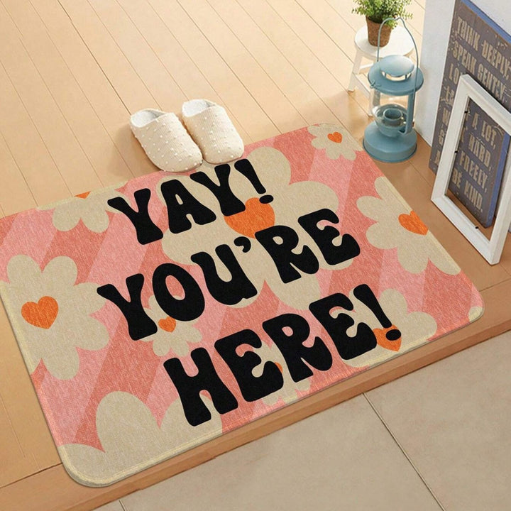 Decorative Geometric Welcome Mat Kalsten