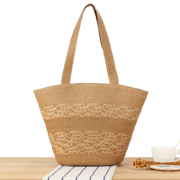 Generous handbag made of hand-knotted natural material Kalsten