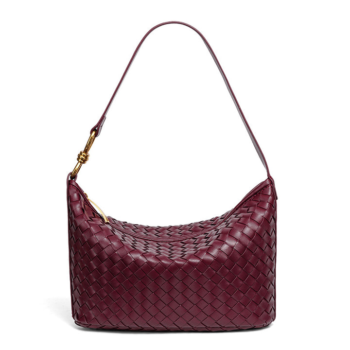 Stylish Woven Leather Handbag Kalsten