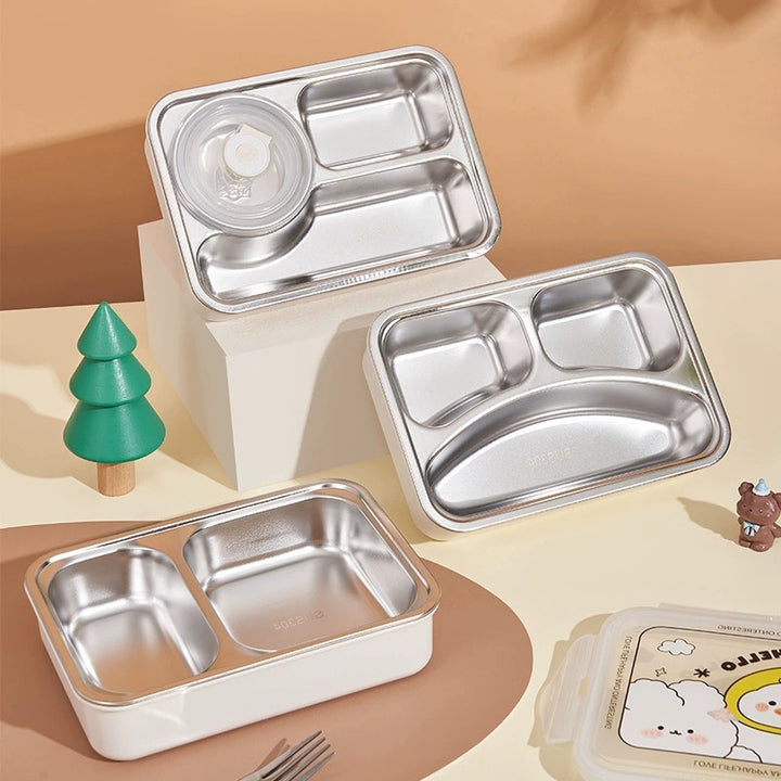 Multi-Section Stainless Steel Meal Prep Container