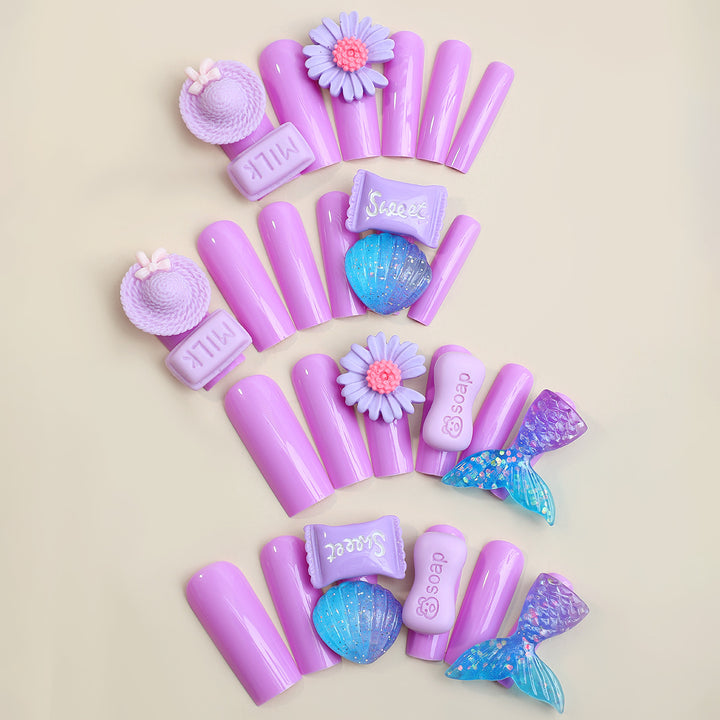 Decorative Nail Art Kit with Floral and Gem Accents kalsten