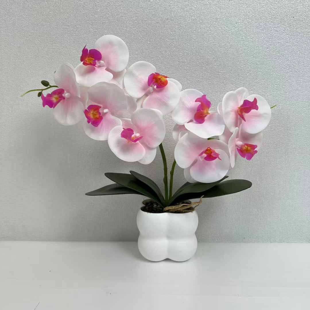 Artificial Orchid Arrangement for Home Decor and Indoor Display