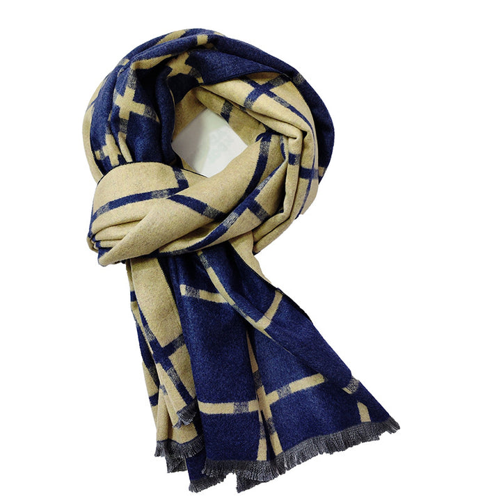 Ladies Elegant and Warm Scarf with Geometric Pattern Kalsten