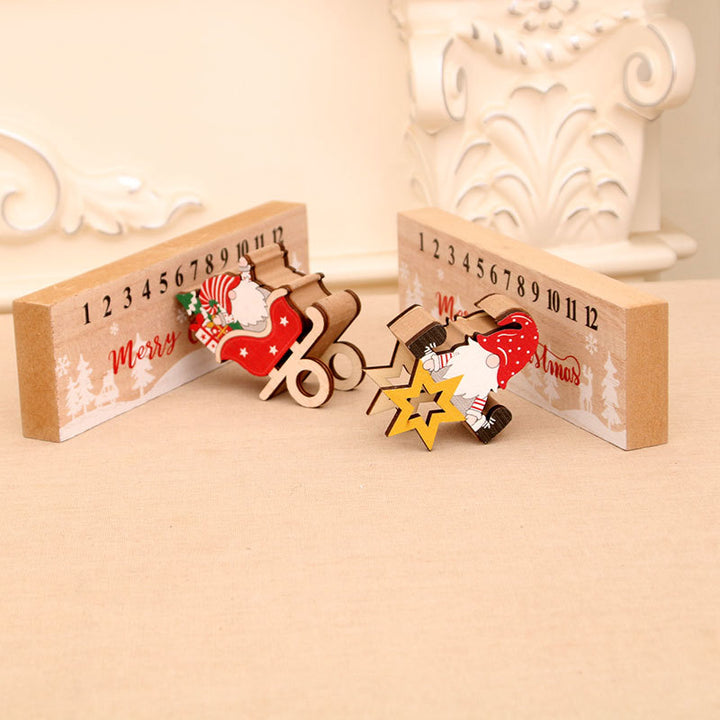 Wooden Advent Calendar Decoration Kalsten