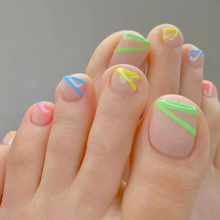 Nail art set with creative neon decorations Kalsten