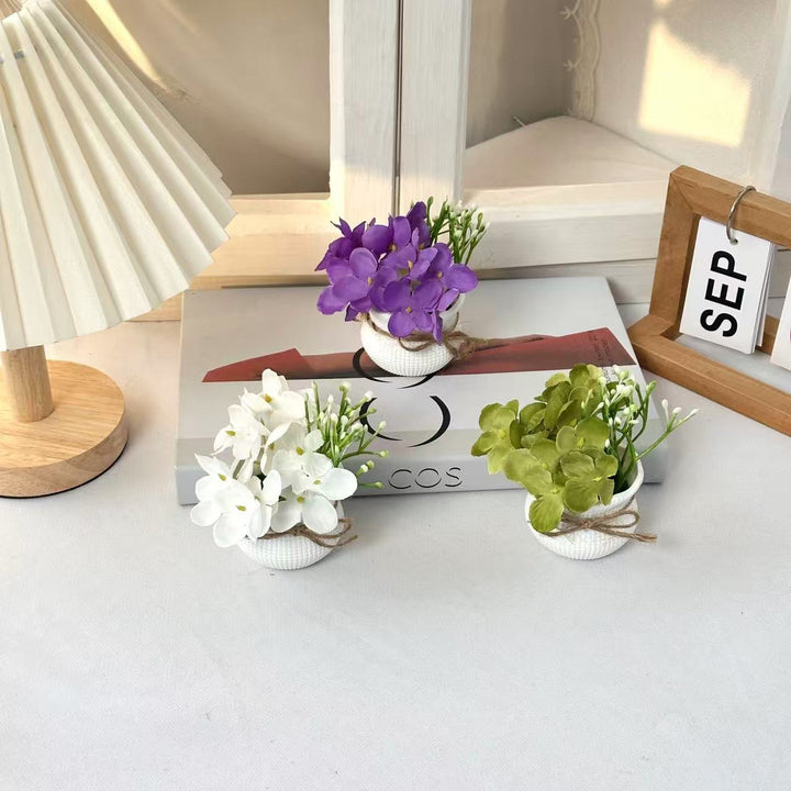 Lifelike Potted Plant Arrangement